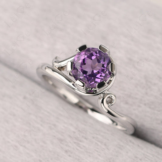 Non-traditional Amethyst Ring