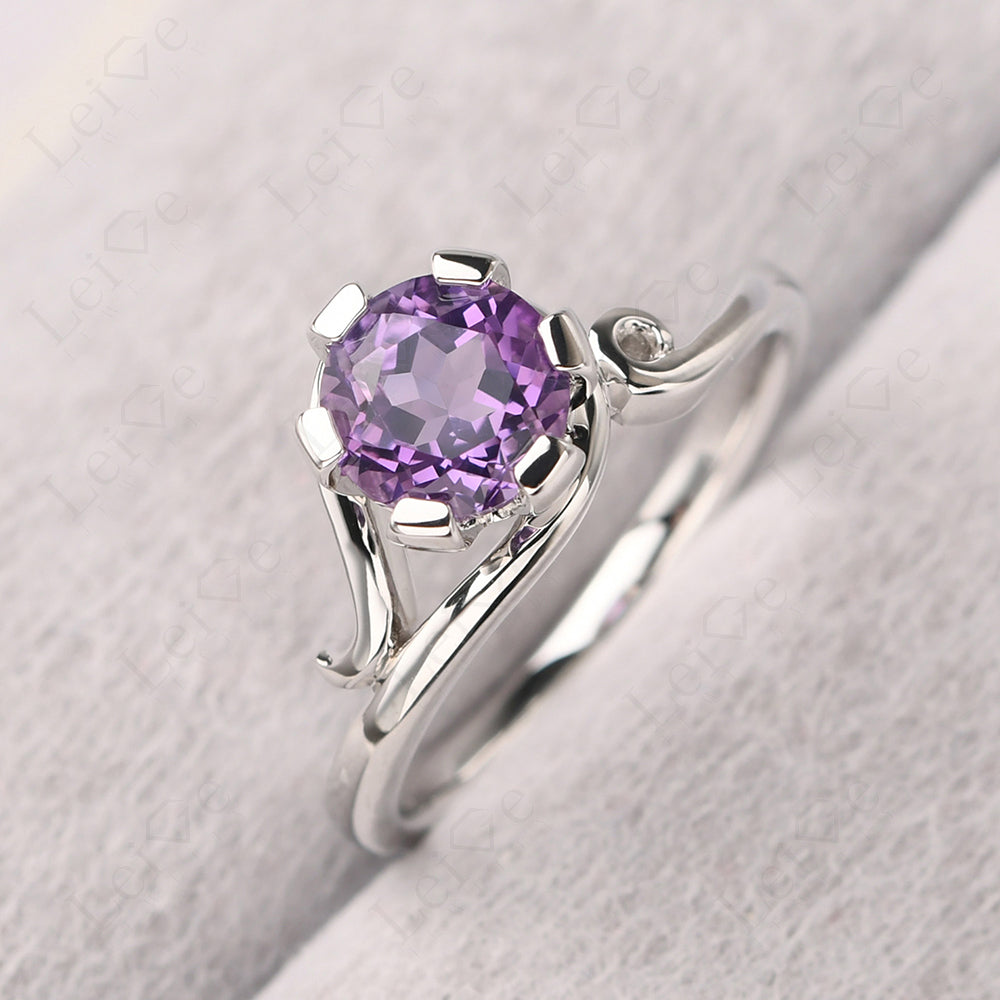 Non-traditional Amethyst Ring