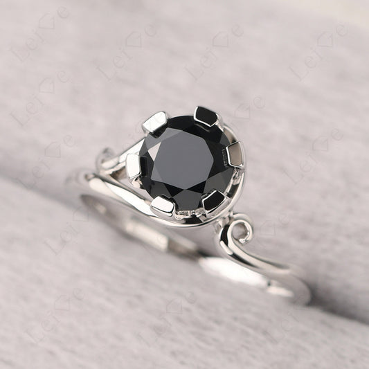Non-traditional Black Spinel Ring