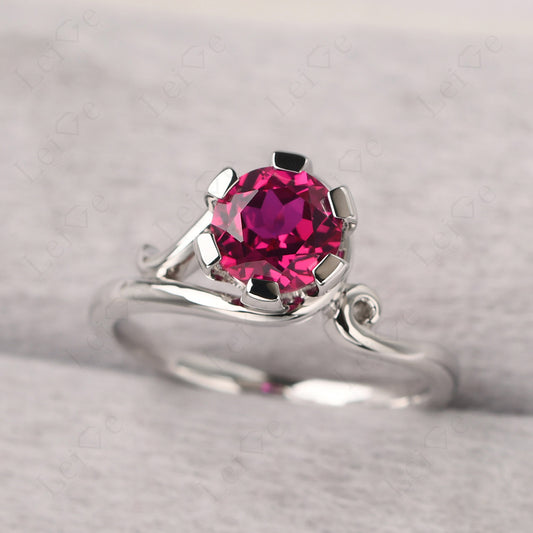 Non-traditional Ruby Ring