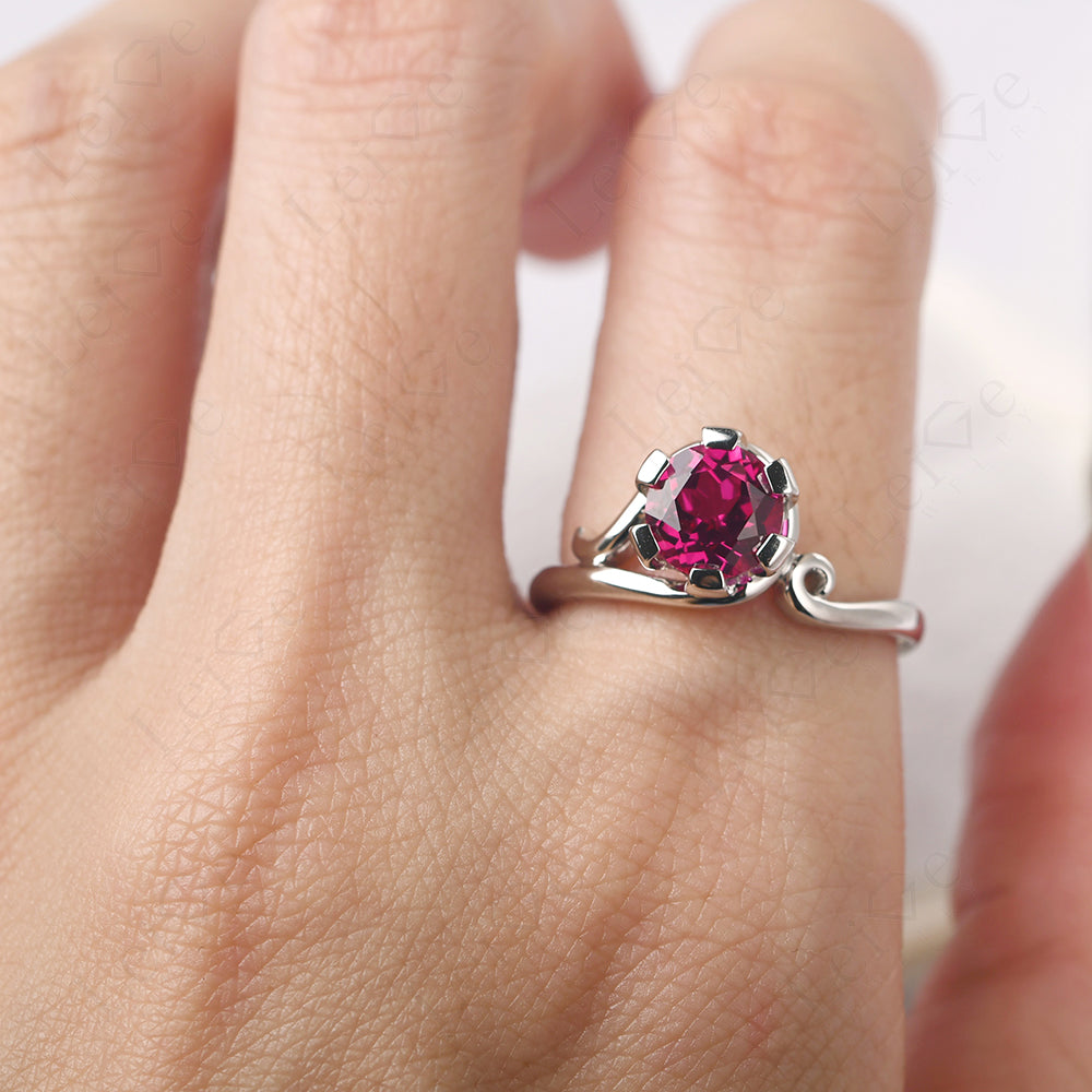 Non-traditional Ruby Ring