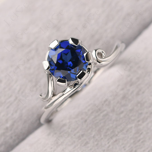 Non-traditional Sapphire Ring