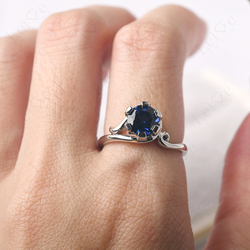 Non-traditional Sapphire Ring