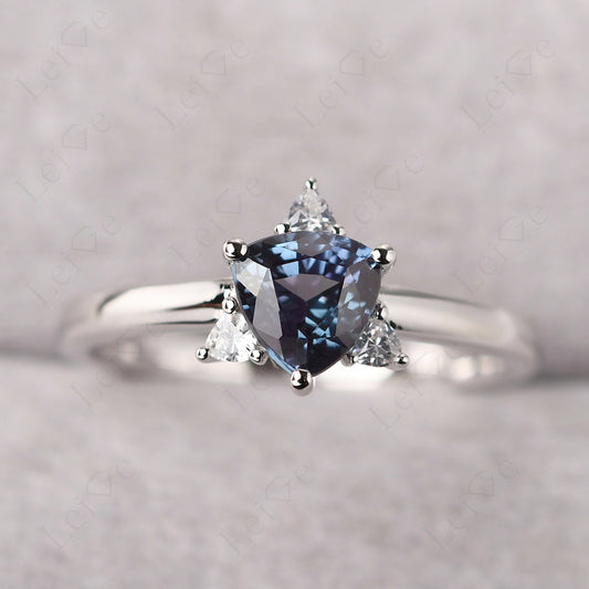 Six Point Star Ring Alexandrite Wedding Ring