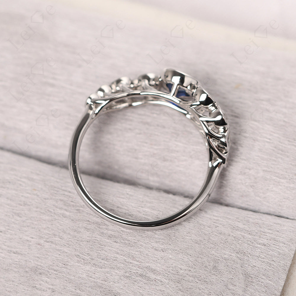 Twisted Multi Stone Sapphire Ring