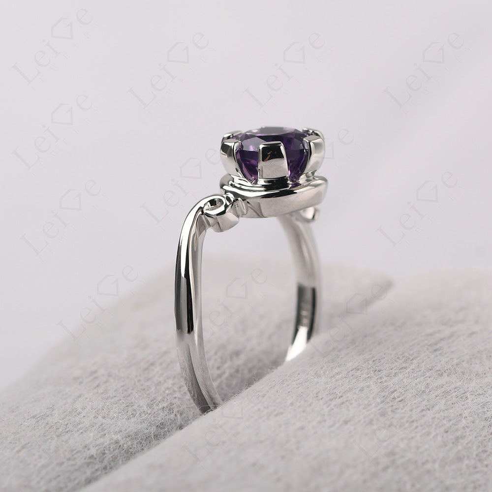 Non-traditional Amethyst Ring