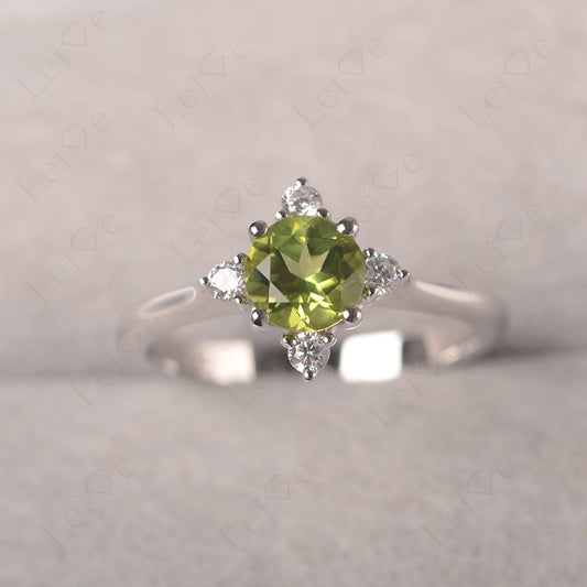 Peridot Ring North Star Ring Yellow Gold