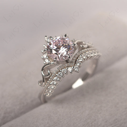 Vintage Cubic Zirconia Cocktail Ring Yellow Gold